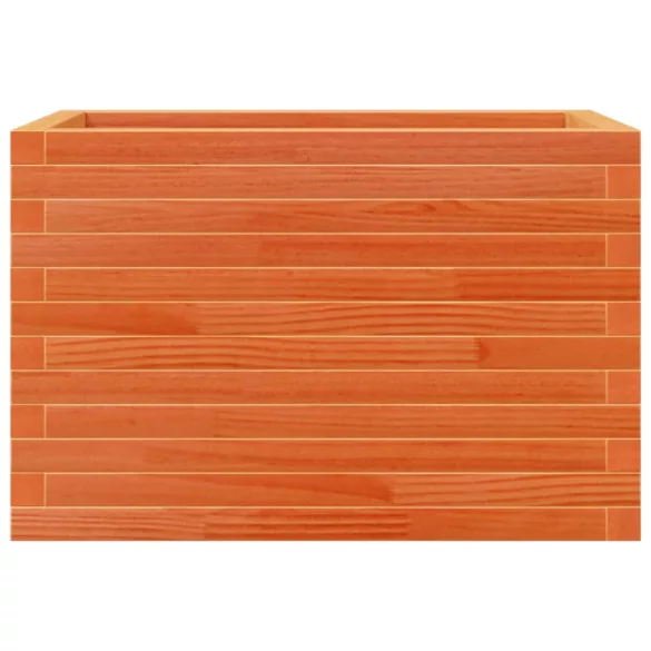 viaszbarna tömör fenyőfa kerti virágtartó 70 x 40 x 45,5 cm