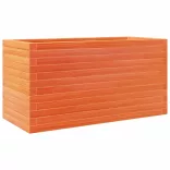 viaszbarna tömör fenyőfa kerti virágtartó 90 x 40 x 45,5 cm