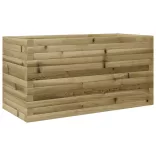 impregnált fenyőfa kerti virágláda 90 x 40 x 45,5 cm