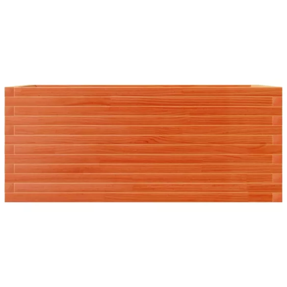 viaszbarna tömör fenyőfa kerti virágláda 110 x 60 x 45,5 cm