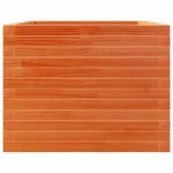 viaszbarna tömör fenyőfa kerti virágláda 110 x 60 x 45,5 cm