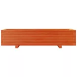 viaszbarna tömör fenyőfa kerti virágláda 110x40x26,5 cm