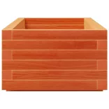 viaszbarna tömör fenyőfa kerti virágláda 110x40x26,5 cm
