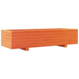 viaszbarna tömör fenyőfa kerti virágláda 110x40x26,5 cm