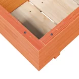 viaszbarna tömör fenyőfa kerti virágláda 110x40x26,5 cm