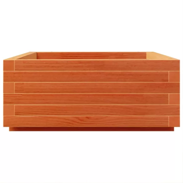 viaszbarna tömör fenyőfa kerti virágláda 90x60x26,5 cm