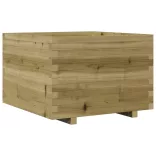 impregnált fenyőfa kerti virágláda 70 x 70 x 49,5 cm