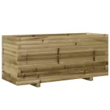 impregnált fenyőfa kerti virágláda 110 x 40 x 49,5 cm