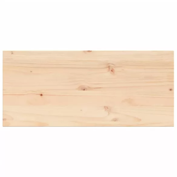tömör fenyőfa téglalap alakú asztallap 90 x 40 x 1,7 cm