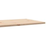 2 db tömör fenyőfa téglalap alakú asztallap 90 x 45 x 1,7 cm