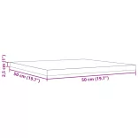 tömör fenyőfa négyzet alakú asztallap 50 x 50 x 2,5 cm