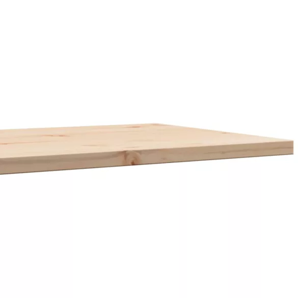 tömör fenyőfa téglalap alakú asztallap 80 x 50 x 2,5 cm