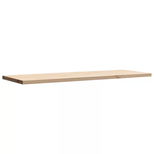 tömör fenyőfa téglalap alakú asztallap 110 x 40 x 2,5 cm