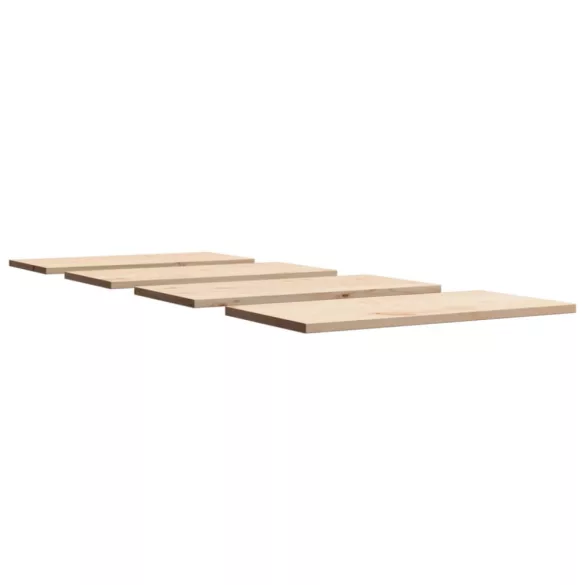 4 db tömör fenyőfa téglalap alakú asztallap 90 x 45 x 2,5 cm