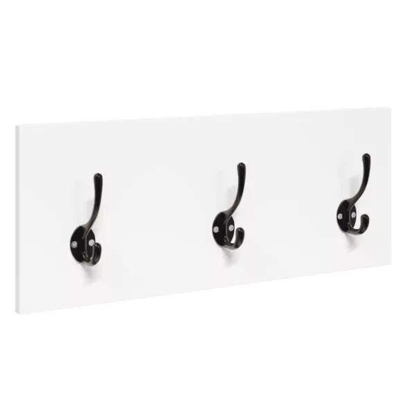 4 részes fehér szerelt fa előszobai bútorgarnitúra