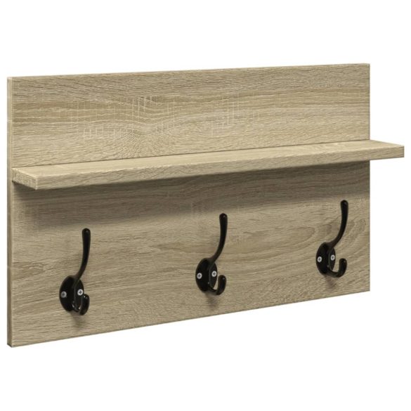 4 részes sonoma tölgy színű szerelt fa előszobai bútorszett