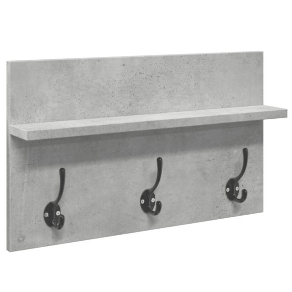 4 részes betonszürke szerelt fa előszobai bútorgarnitúra