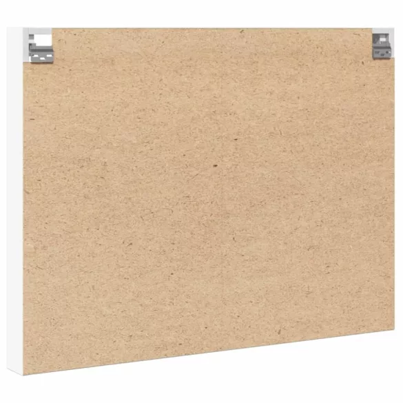 fehér szerelt fa vitrinszekrény 100 x 8,5 x 75 cm