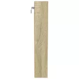 sonoma tölgy színű szerelt fa vitrinszekrény 100 x 8,5 x 50 cm