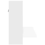 fehér szerelt fa falra szerelhető íróasztal 105 x 48 x 75 cm