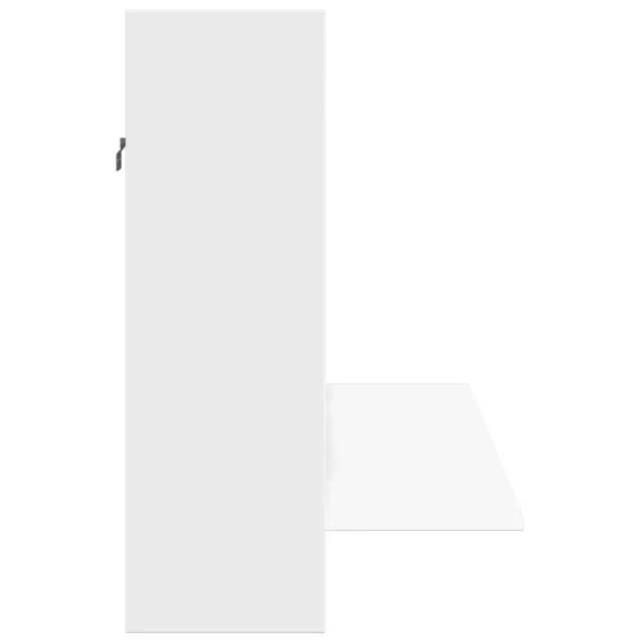 fehér szerelt fa falra szerelhető íróasztal 105 x 48 x 75 cm