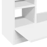 fehér szerelt fa falra szerelhető íróasztal 105 x 48 x 75 cm