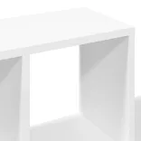 fehér szerelt fa fali polc 100 x 20 x 53 cm