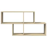 sonoma tölgy színű szerelt fa fali polc 100 x 20 x 53 cm