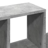 betonszürke szerelt fa fali polc 100 x 20 x 53 cm