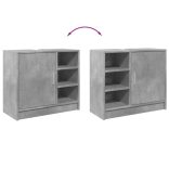 betonszürke szerelt fa mosdószekrény 63 x 29 x 55 cm