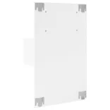 fehér falra szerelhető éjjeliszekrény LED-világítással