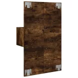 füstös sonoma színű fali éjjeliszekrény LED-világítással