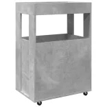 betonszürke szerelt fa bárkocsi 60 x 39,5 x 89 cm