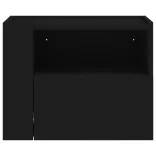 fekete falra szerelhető éjjeliszekrény 45 x 30 x 35 cm
