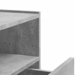 betonszürke falra szerelhető éjjeliszekrény 45 x 30 x 35 cm