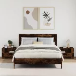 2db füstös tölgy színű fali éjjeliszekrény 45 x 30 x 35 cm