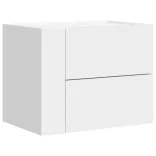 fehér falra szerelhető éjjeliszekrény 45 x 30 x 35 cm