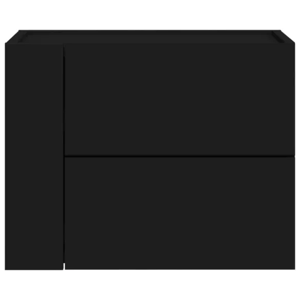 2 db fekete falra szerelhető éjjeliszekrény 45 x 30 x 35 cm