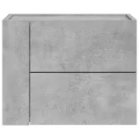 betonszürke falra szerelhető éjjeliszekrény 45 x 30 x 35 cm