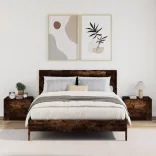 2db füstös tölgy színű fali éjjeliszekrény 45 x 30 x 35 cm