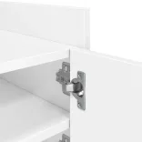 fehér szerelt fa TV-szekrény 80 x 35 x 40 cm