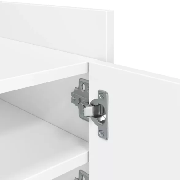 fehér szerelt fa TV-szekrény 80 x 35 x 40 cm