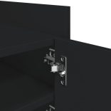 fekete szerelt fa TV-szekrény 80 x 35 x 40 cm