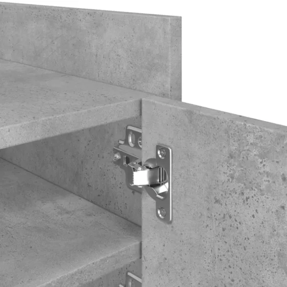 betonszürke szerelt fa TV-szekrény 80 x 35 x 40 cm