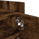 füstös tölgy színű szerelt fa TV-szekrény 80 x 35 x 40 cm