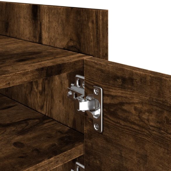 füstös tölgy színű szerelt fa TV-szekrény 80 x 35 x 40 cm