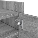 szürke sonoma színű szerelt fa TV-szekrény 80 x 35 x 40 cm