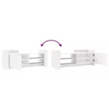 fehér szerelt fa TV-szekrény 100 x 35 x 40 cm