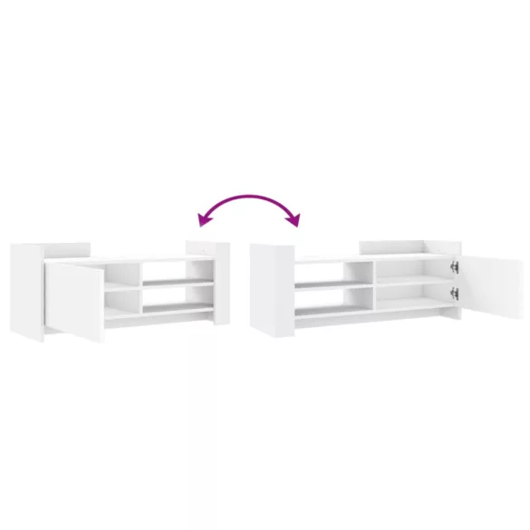 fehér szerelt fa TV-szekrény 100 x 35 x 40 cm