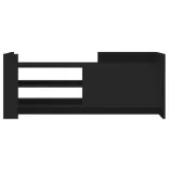 fekete szerelt fa TV-szekrény 100 x 35 x 40 cm